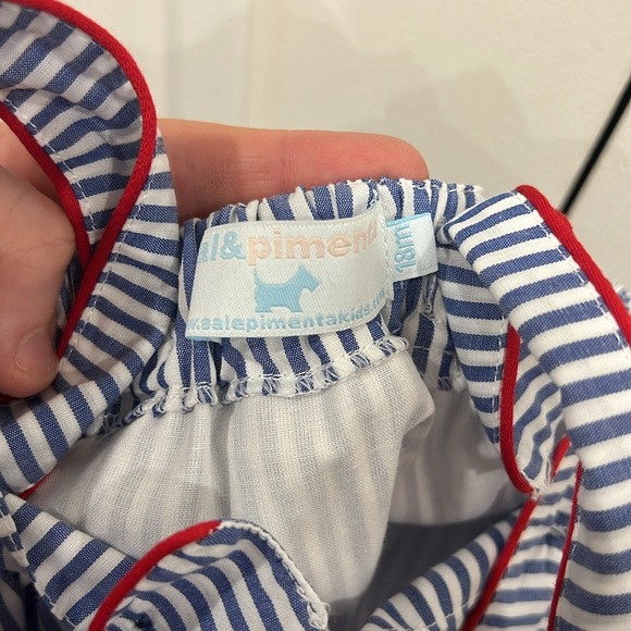 sal & pimenta Red, White, and Blue Suspender Bubble - Picture 6 of 6